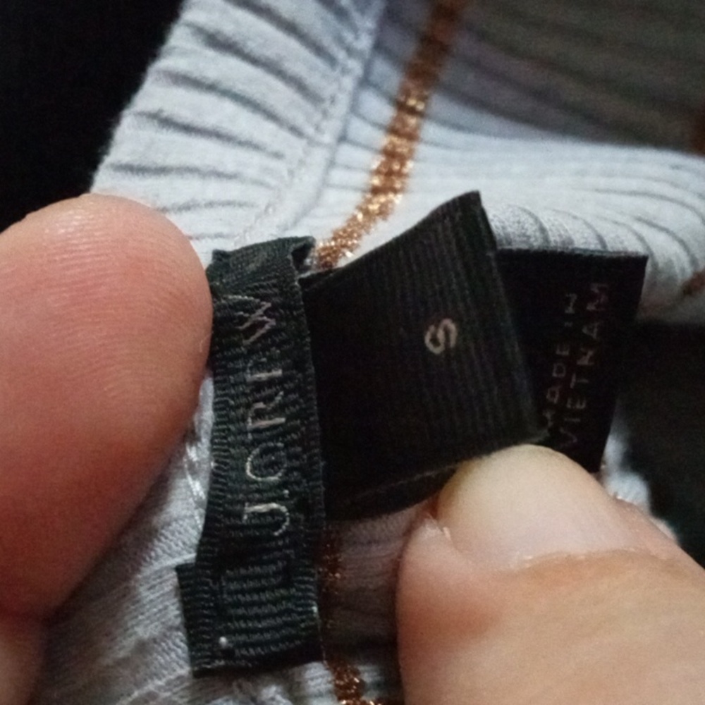 J Crew Ribbed Metallic Top S - Picture 3 of 4